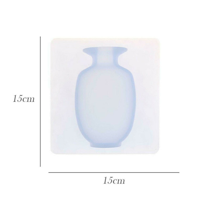 4 PCs Sticky Vase Wall Mounted Plant Holder Decorative Flower Display Vase Wall Decor