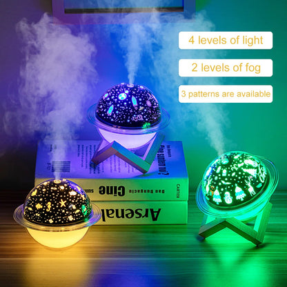 UFO Projection Lamp Air Humidifier Aromatherapy Diffuser For Kid Room Ultrasonic