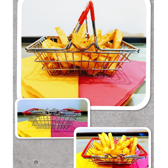Mini Multi-Purpose Portable Stainless Steel Hand Carry Fry Basket