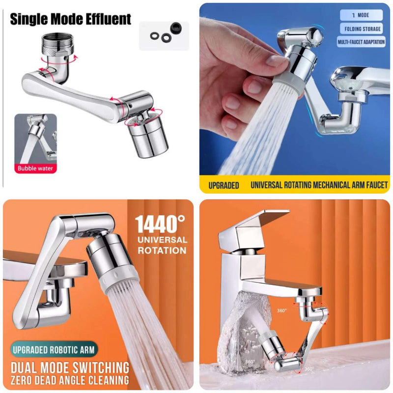 Multi-Functional Anti-Splash Kitchen And Bathroom Faucet Extender With 1080° Rotation And Filter