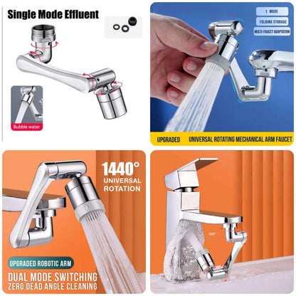 Multi-Functional Anti-Splash Kitchen And Bathroom Faucet Extender With 1080° Rotation And Filter