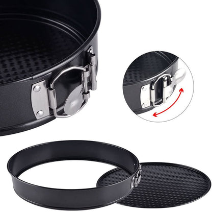 3 Pcs 24cm/26cm/28cm Round Non Stick Spring Form Cake Mold Baking Pan