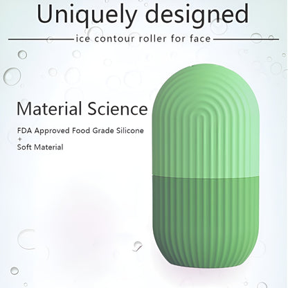 Easy Use Multi-Purpose Mini Silicone Facial Ice Roller for Ultimate Skincare