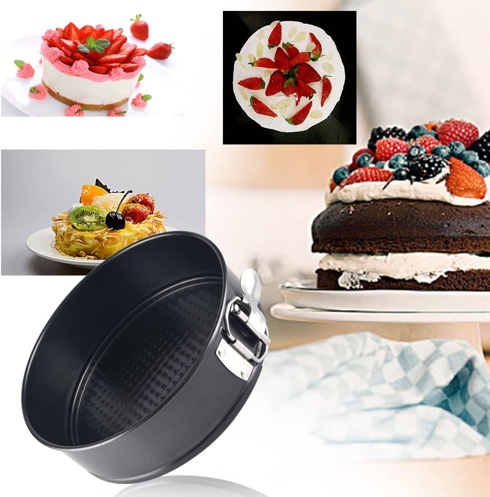 3 Pcs 24cm/26cm/28cm Round Non Stick Spring Form Cake Mold Baking Pan