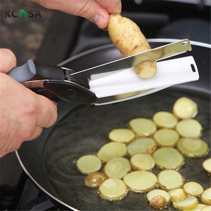 Clever Cutter Stainless Steel Multifunction Kitchen Vegetables Bread Slicer Chopper