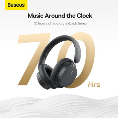 Baseus Bowie D05 Wireless Headphones: Bluetooth 5.3, 70-Hour Playtime, Foldable Design, 40mm Drivers, HiFi Stereo Sound