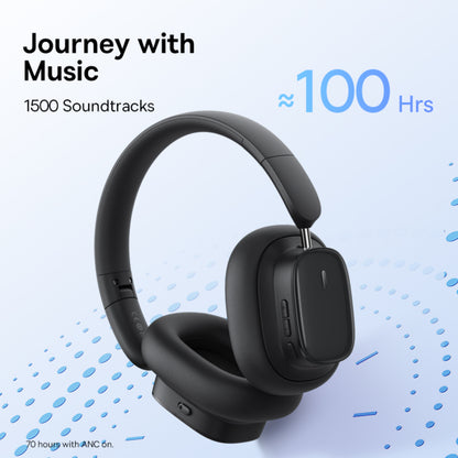 Baseus Bowie H1i Noise-Cancellation Wireless Headphones With ANC, 100 hours battery life And Premium Sound Quality