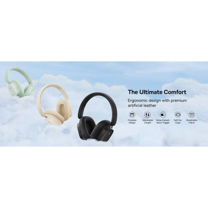 Baseus Bowie H1i Noise-Cancellation Wireless Headphones With ANC, 100 hours battery life And Premium Sound Quality