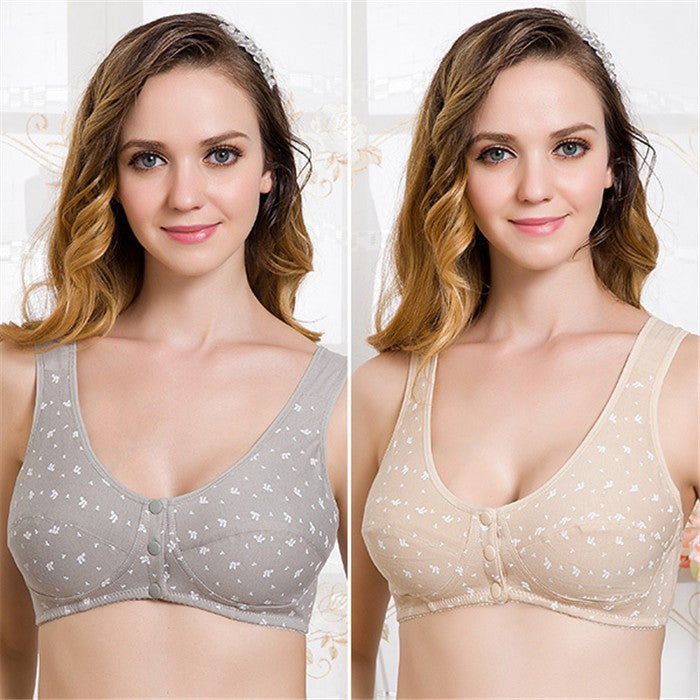 Women Maternity Tops Breastfeeding 3 Buttons Front Pregnant Feeding Nursing Bra