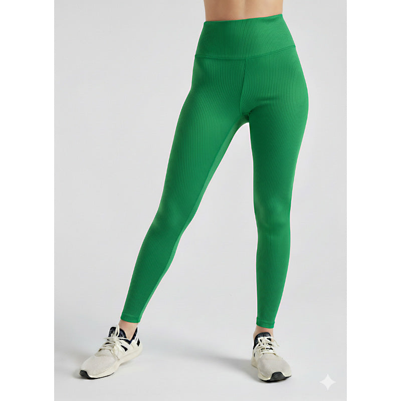 Premium Women Comfort-Fit High-Waist Ribbed Activewear Leggings