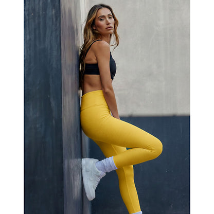 Premium Women Comfort-Fit High-Waist Ribbed Activewear Leggings