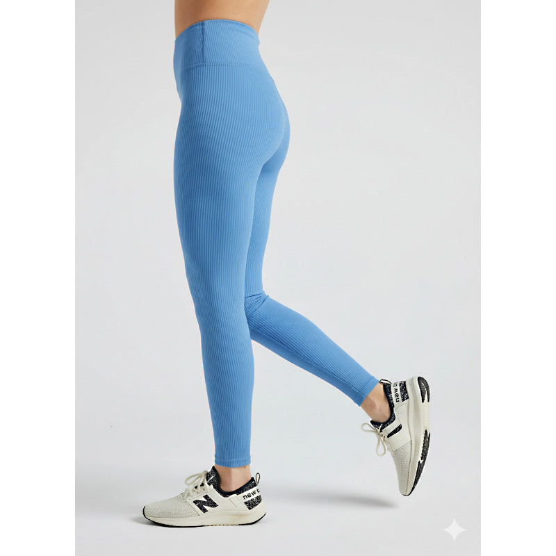 Premium Women Comfort-Fit High-Waist Ribbed Activewear Leggings