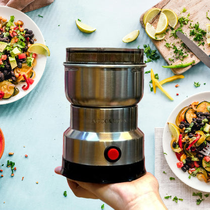 AL-661 Compact Multifunctional 400W Stainless Steel Grinder with 4 Blades for Versatile Use