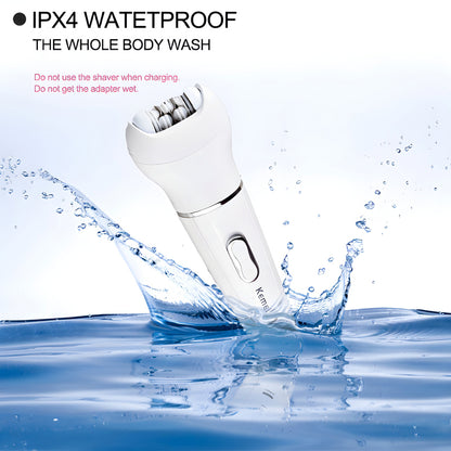 Kemei KM-2199 Multi-Functional Rechargeable Epilator: 5-In-1 Beauty Tools Kit For Women