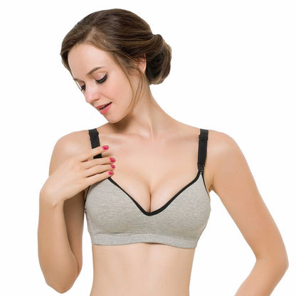 Premium Women’s Cotton Cozy Brassiere – Seamless Wireless Push-Up Bra