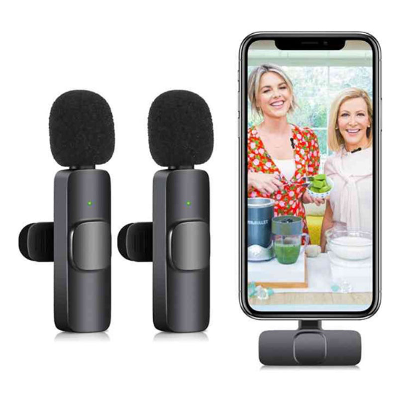 K9 Wireless 2 in 1 Dual Plug And Play Type-C/Lightning Microphone