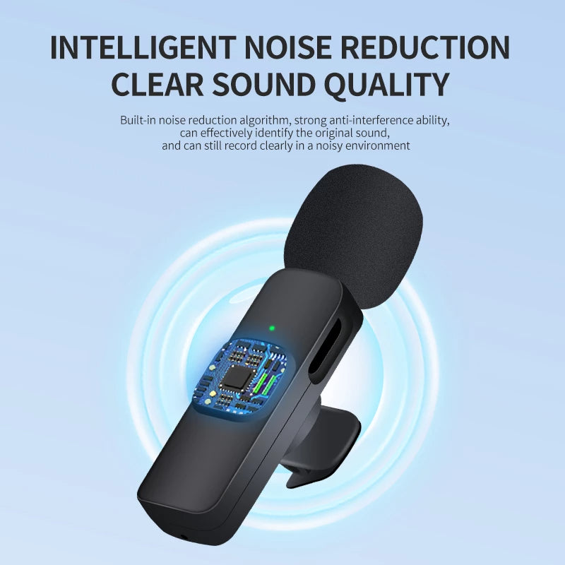 K9 Wireless 2 in 1 Dual Plug And Play Type-C/Lightning Microphone