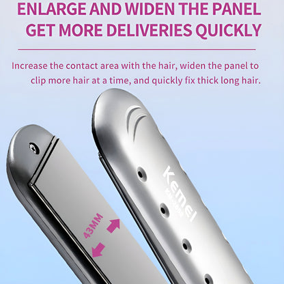 Kemei KM-2052 Professional Hair Straightener – Sleek Design with Ceramic Coated Plates