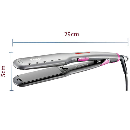 Kemei KM-2052 Professional Hair Straightener – Sleek Design with Ceramic Coated Plates
