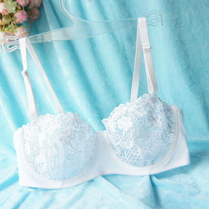 Women Sexy Ultra-thin Transparent Lace Bras Mesh Lingerie