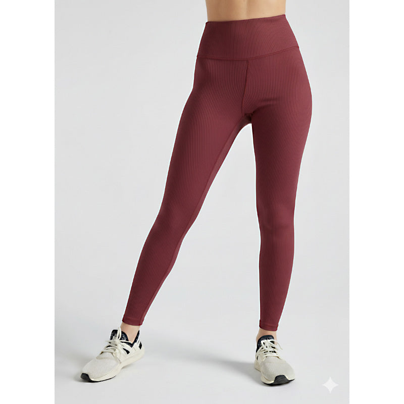 Premium Women Comfort-Fit High-Waist Ribbed Activewear Leggings