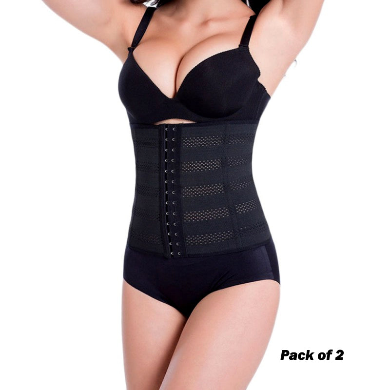 Pack Of 2 Pcs Women’s Body Shaper Waist Trainer Se Tummy Girdle Corset Duo For Slimming, Underbust Control And Shapewear Elegance