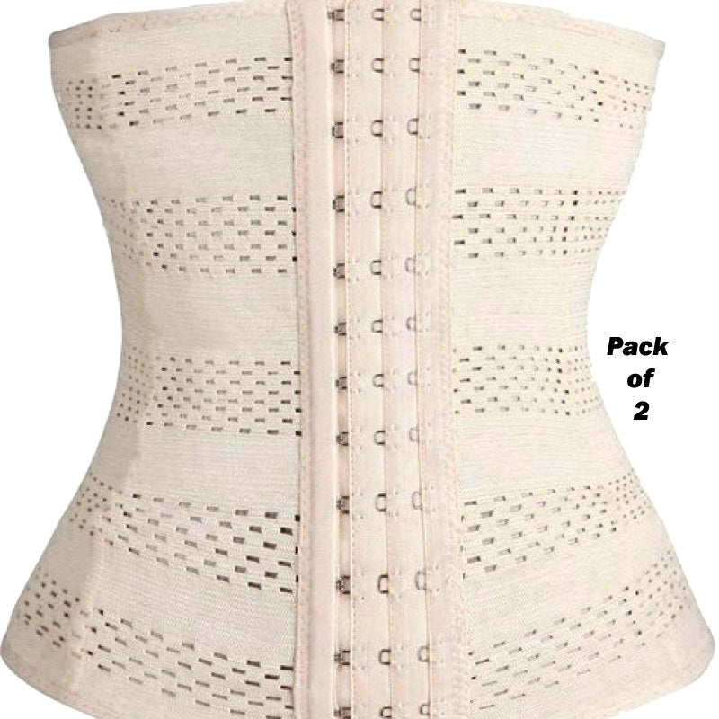 Pack Of 2 Pcs Women’s Body Shaper Waist Trainer Se Tummy Girdle Corset Duo For Slimming, Underbust Control And Shapewear Elegance