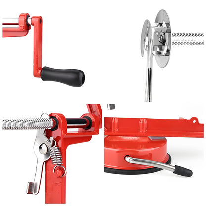 High-Quality Spiral Potato Slicer With Non-Slip Rubber Feet