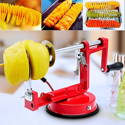 High-Quality Spiral Potato Slicer With Non-Slip Rubber Feet