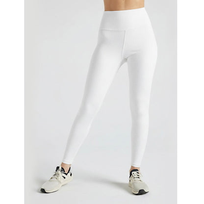 Premium Women Comfort-Fit High-Waist Ribbed Activewear Leggings