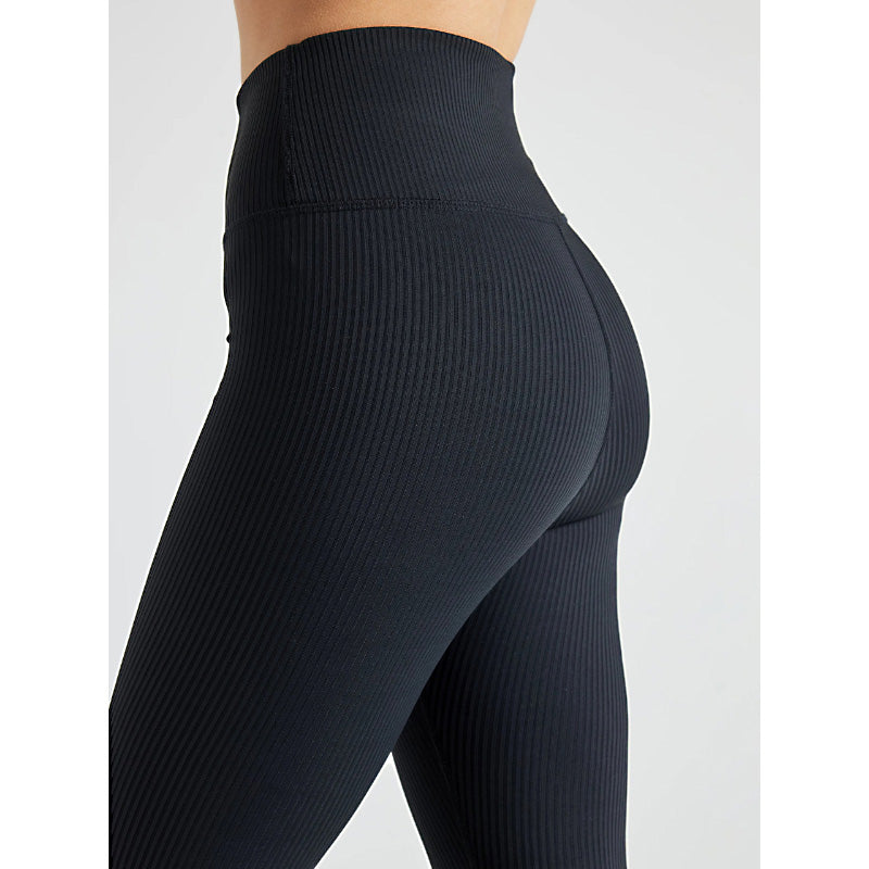 Premium Women Comfort-Fit High-Waist Ribbed Activewear Leggings