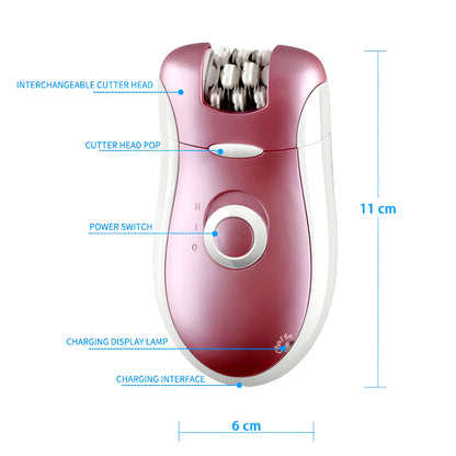 KM-2068 Kemei 2-In-1 High-Quality Electric Rechargeable Shaver Epilator For Women