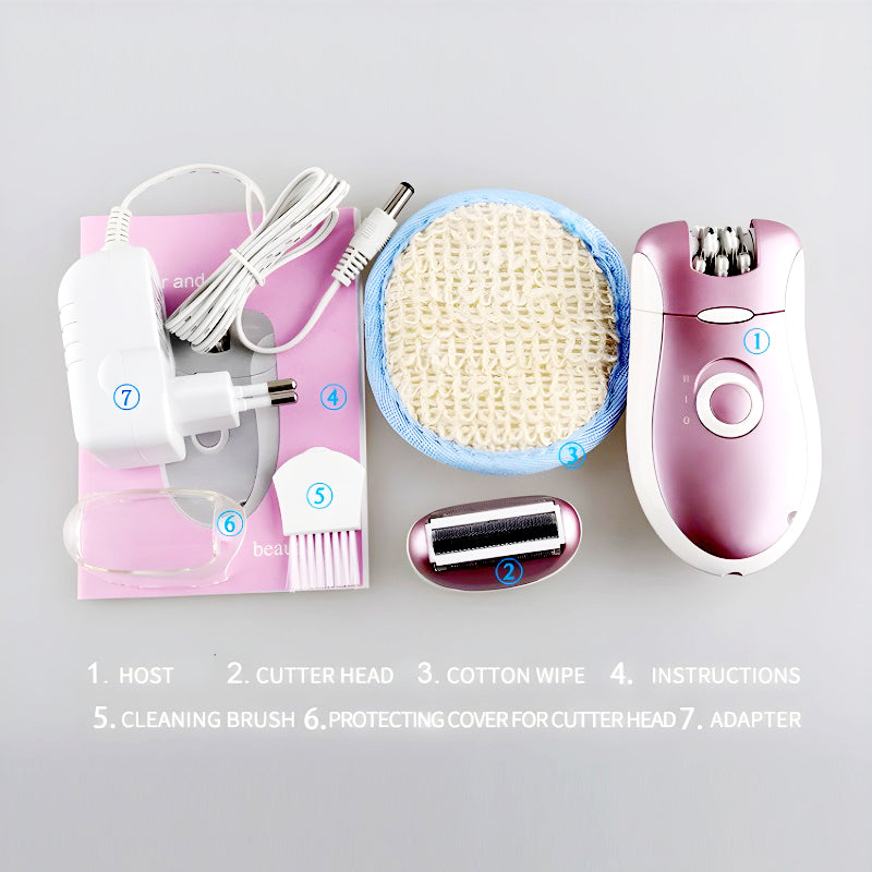 KM-2068 Kemei 2-In-1 High-Quality Electric Rechargeable Shaver Epilator For Women