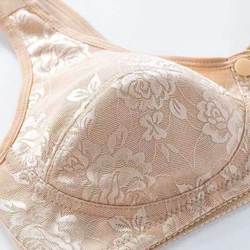 Women’s Thin And Comfortable Backless Front Closure Button Cotton Bra