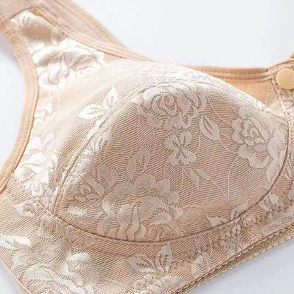 Women’s Thin And Comfortable Backless Front Closure Button Cotton Bra