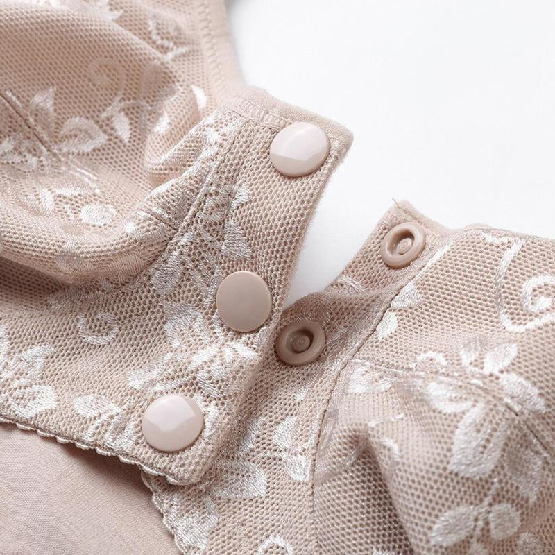 Women’s Thin And Comfortable Backless Front Closure Button Cotton Bra