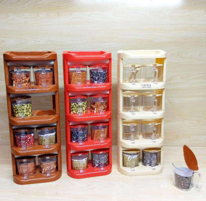 Pretty Neat 5 Tier New Vertical Style Spice Rack 8 PCs Set