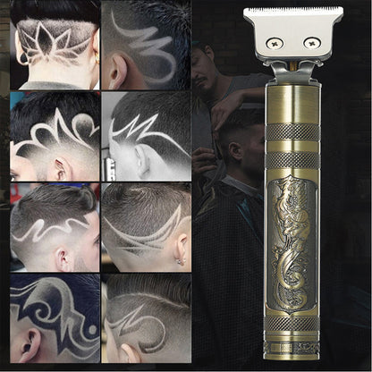 Hair Clipper Rechargeable Thread Engraving Trimmer For Men USB Electric Barber Shaving Machine
