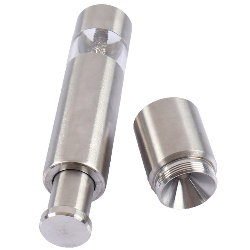 One Handed Operation Thumb Push High Quality Stainless Steel Spice Grinder