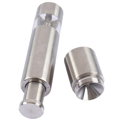 One Handed Operation Thumb Push High Quality Stainless Steel Spice Grinder