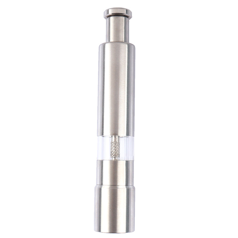 One Handed Operation Thumb Push High Quality Stainless Steel Spice Grinder