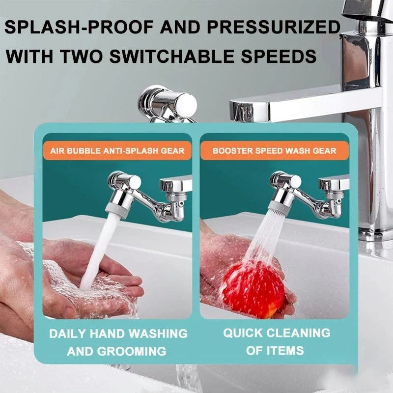 Multi-Functional Anti-Splash Kitchen And Bathroom Faucet Extender With 1080° Rotation And Filter