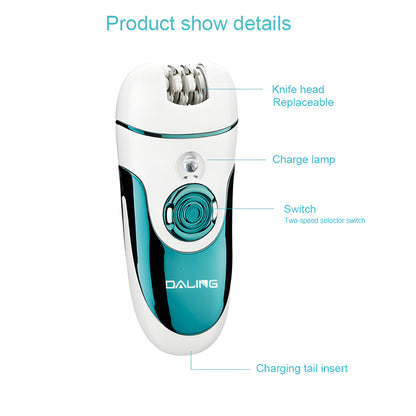 Daling DL-6018 Epilator 4-In-1 Multi-Functional Rechargeable Ladies’ Grooming Kit