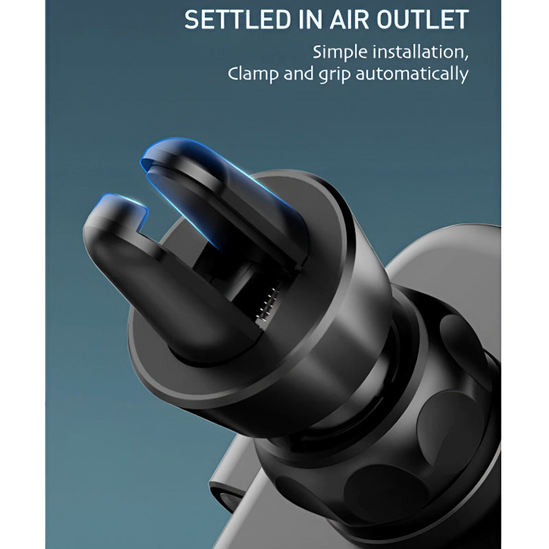 LDNIO MG10 Universal 360° Gravity Car Mount – Auto Lock & Release Phone Holder with Non-Slip Clamp