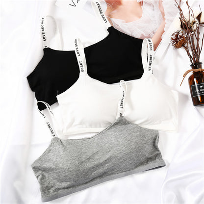 Women’s Sports Bra With Removable Seamless Pads letter Printed Breathable top