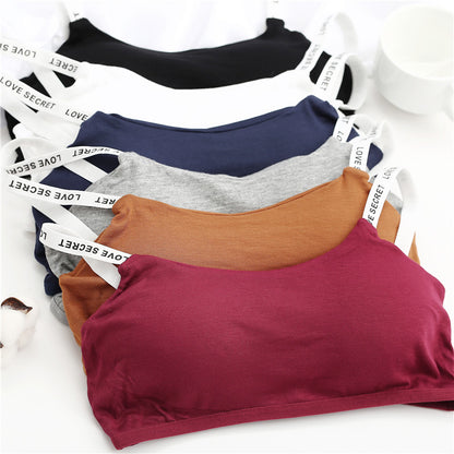 Women’s Sports Bra With Removable Seamless Pads letter Printed Breathable top