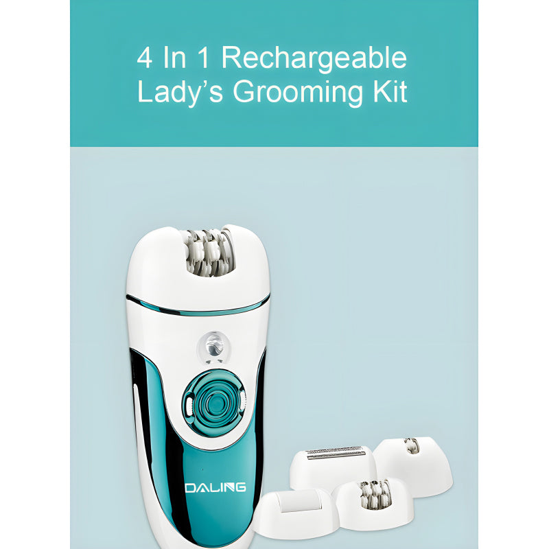 Daling DL-6018 Epilator 4-In-1 Multi-Functional Rechargeable Ladies’ Grooming Kit