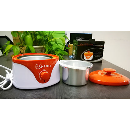 SM.100 Electric Wax Warmer for Hair Removal – Professional Melting Pot for Depilatory and Paraffin Wax