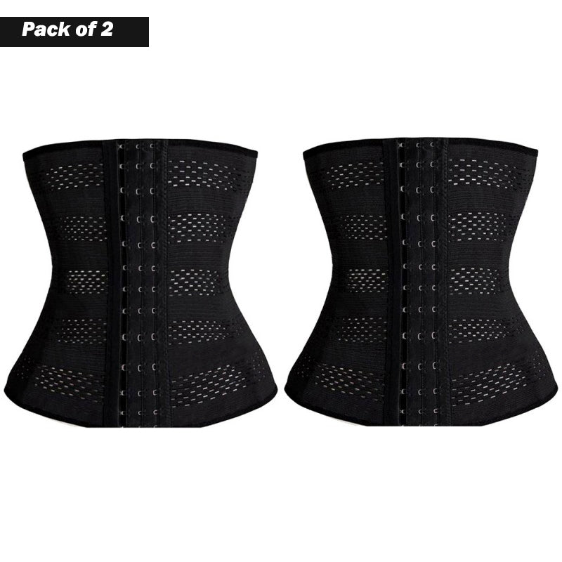 Pack Of 2 Pcs Women’s Body Shaper Waist Trainer Se Tummy Girdle Corset Duo For Slimming, Underbust Control And Shapewear Elegance