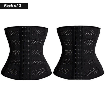 Pack Of 2 Pcs Women’s Body Shaper Waist Trainer Se Tummy Girdle Corset Duo For Slimming, Underbust Control And Shapewear Elegance